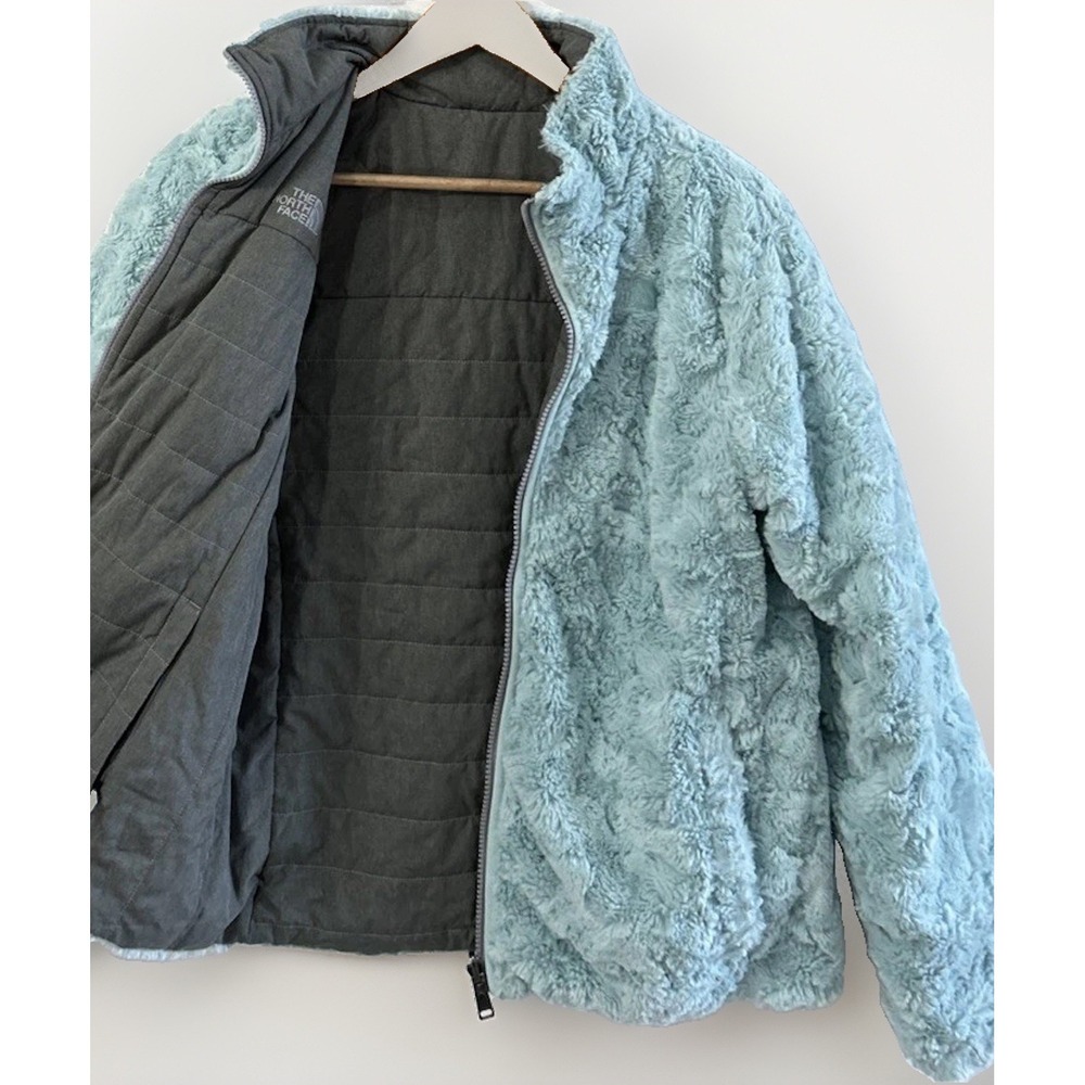 The North Face GIRLS REVERSIBLE MOSSBUD Full Zip Jacket size XL 18